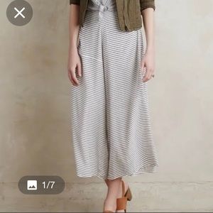 Anthropologie side slit flow pants